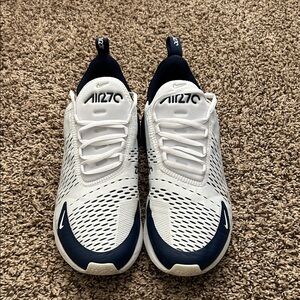 Nike Air270 White and Navy Shoes